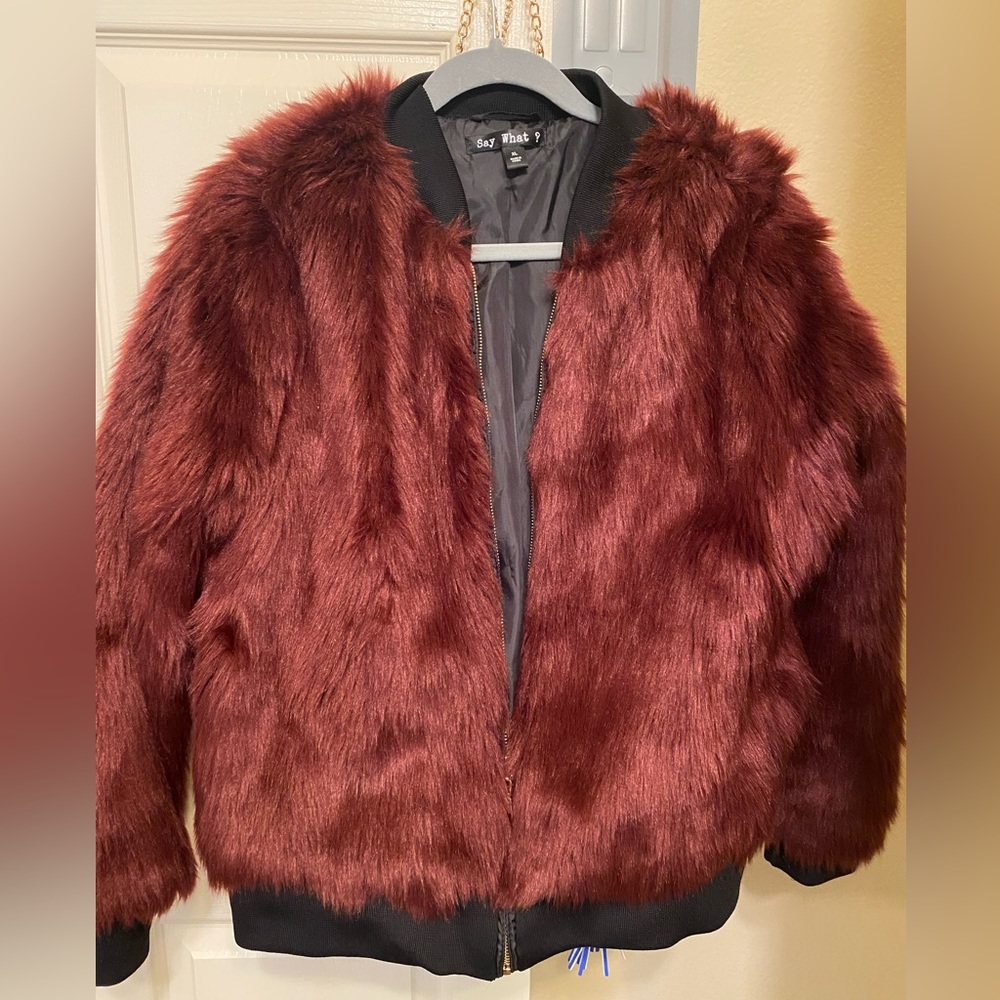 Say What? Burgundy Jacket